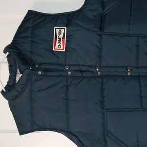 Vintage Champion puff vest with pockets 2XL